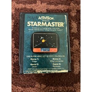 Starmaster Activision Atari 2600 Video Game Cartridge 1982 AX-016 Vintage